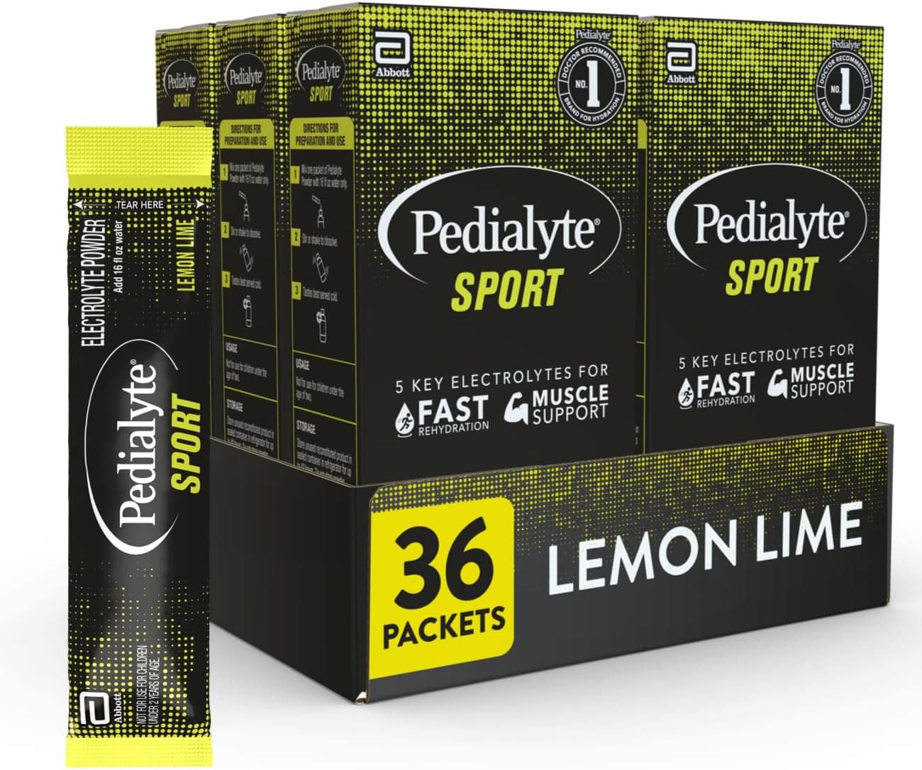 Pedialyte Sport Electrolyte Powder for Fast Hydration & Muscle Support