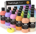 Nicpro 20 Colors Pastel Acrylic Paint Set - Large 250ml Bottles
