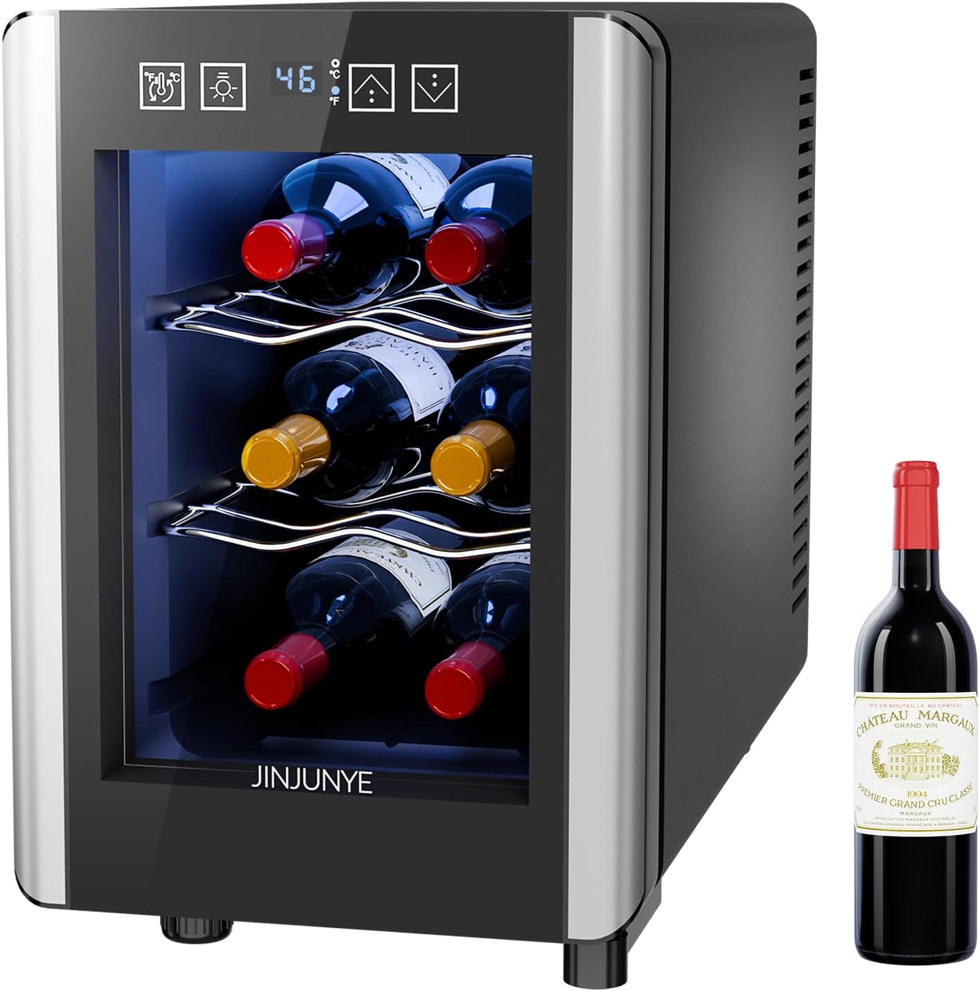 6 Bottle Wine Cooler with Digital Control for Perfect Storage