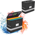 Fireproof File Box with Lock - Letter Size Collapsible Document
