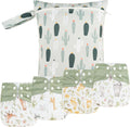Newborn Baby Cloth Pocket Diapers Adjustable Reusable - Value Set