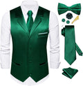 Classic Dubulle Men's Satin Vest and Tie Combo for Formal Wear