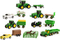 TOMY John Deere Toy Truck & Tractor 26-Piece Farm Value Set
