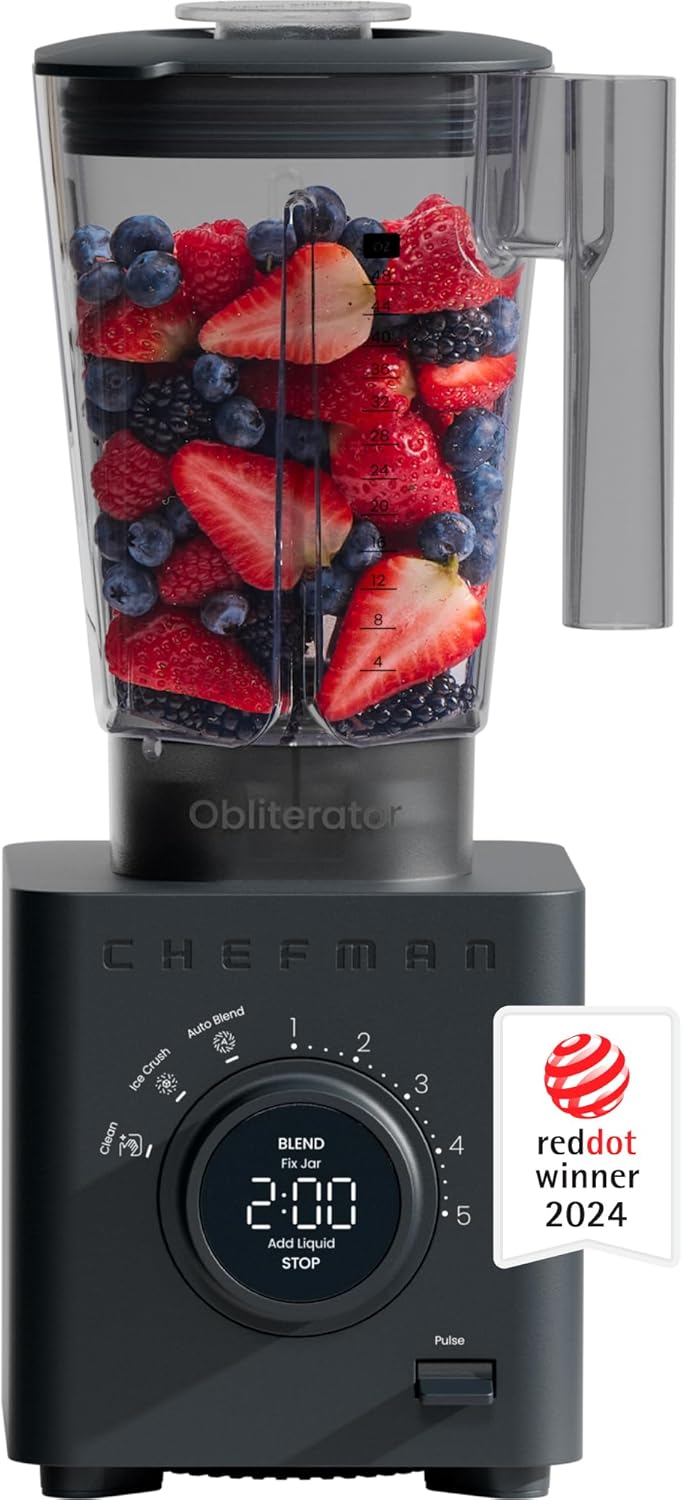 Chefman Obliterator 48 oz Blender with Auto Blend Functionality