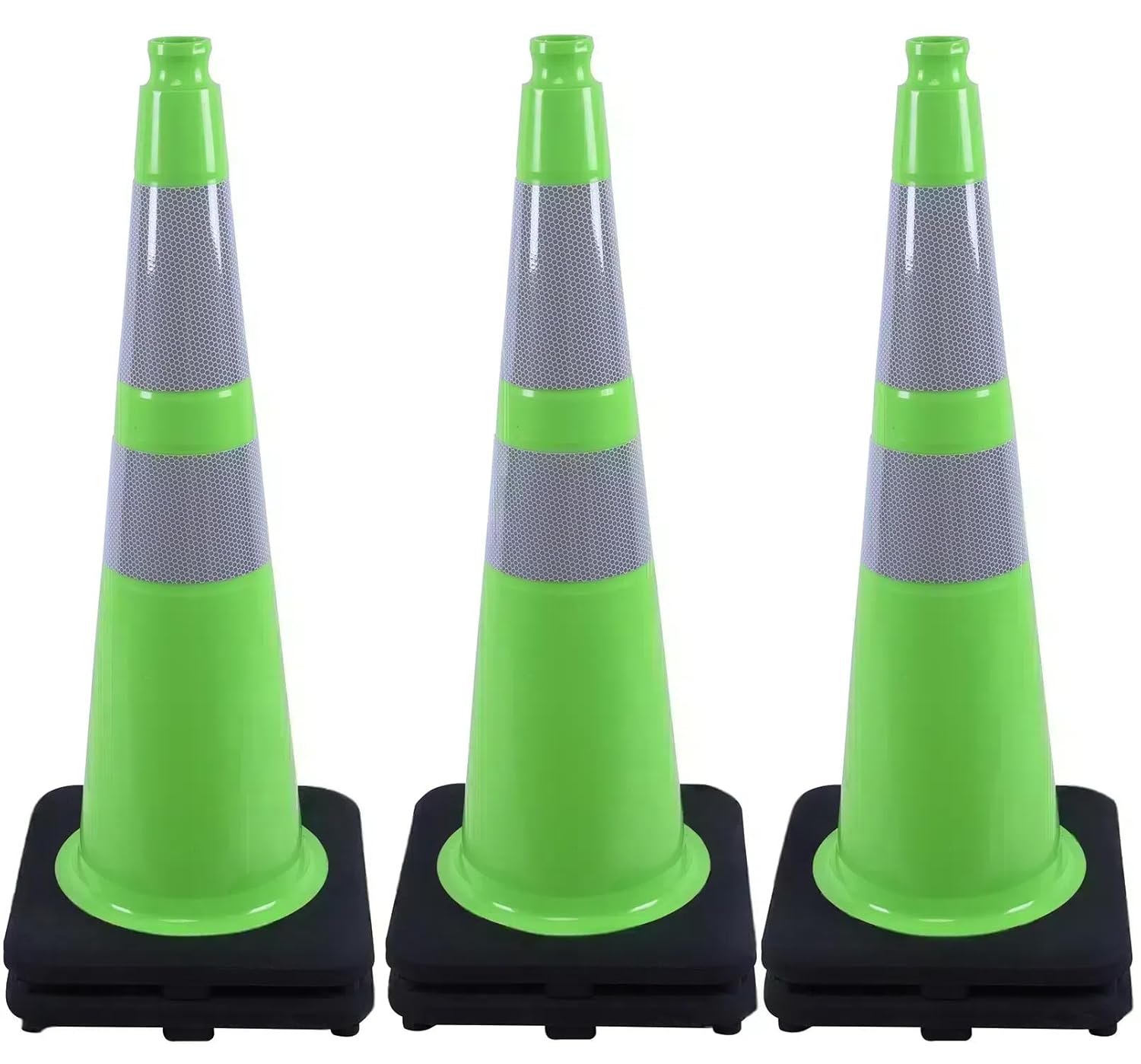 BESEA 6Pack 28 inch Traffic Cones for Safety and Visibility