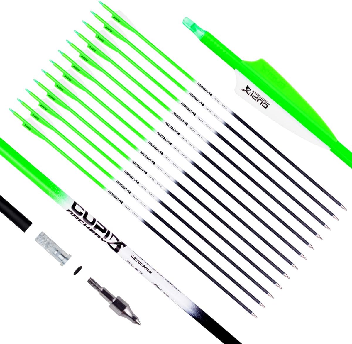 LWANO Carbon Arrow Archery 30in Hunting Target Practice Arrows