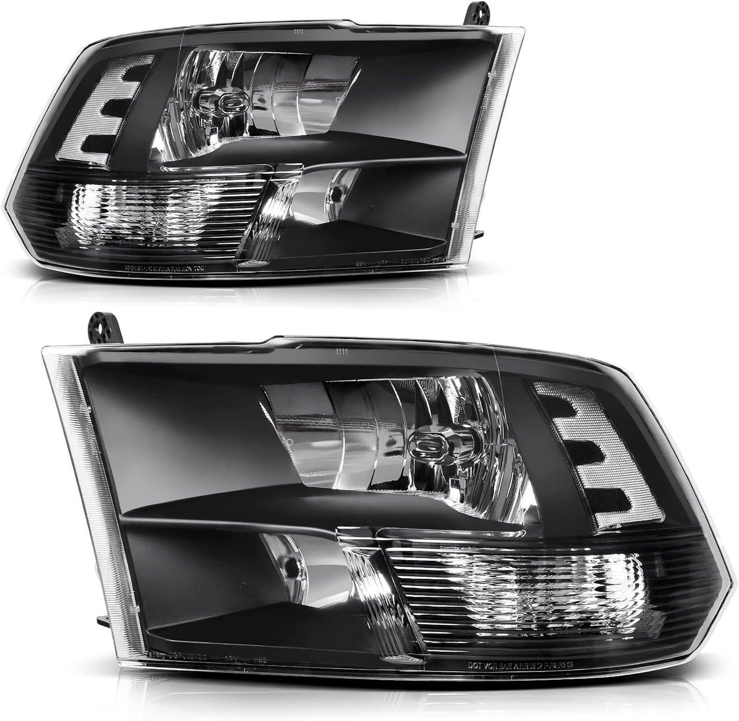 DWVO Headlight Assembly for Dodge Ram 1500 2500 3500 Models