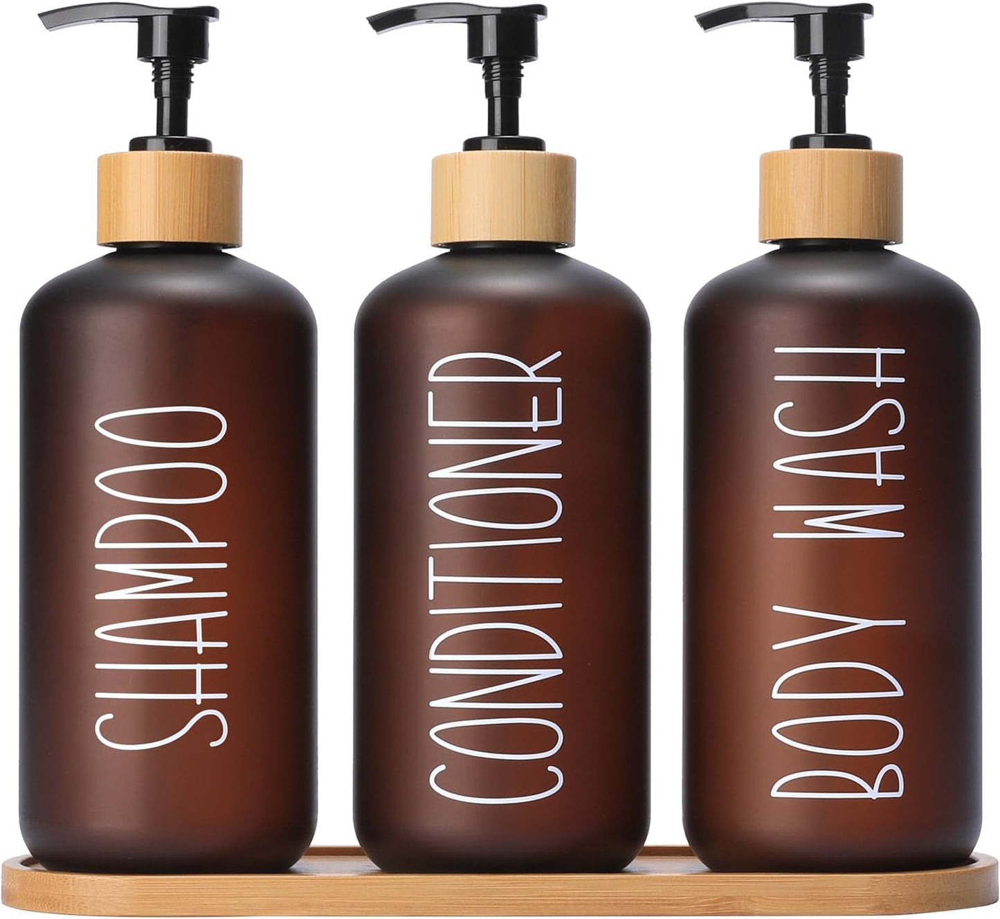 Modern Amber Shower Dispenser Set for Stylish Bathrooms