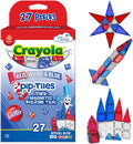 CreateOn Crayola Red, White & Blue Glitter Magnetic Tiles - Travel