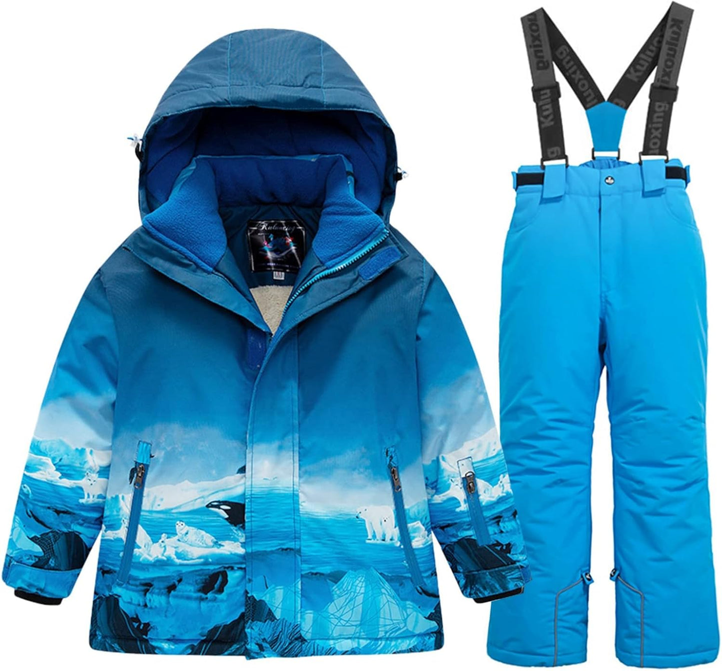 Boys Ski Jacket Snow Jacket Pants Suits for Winter Sports