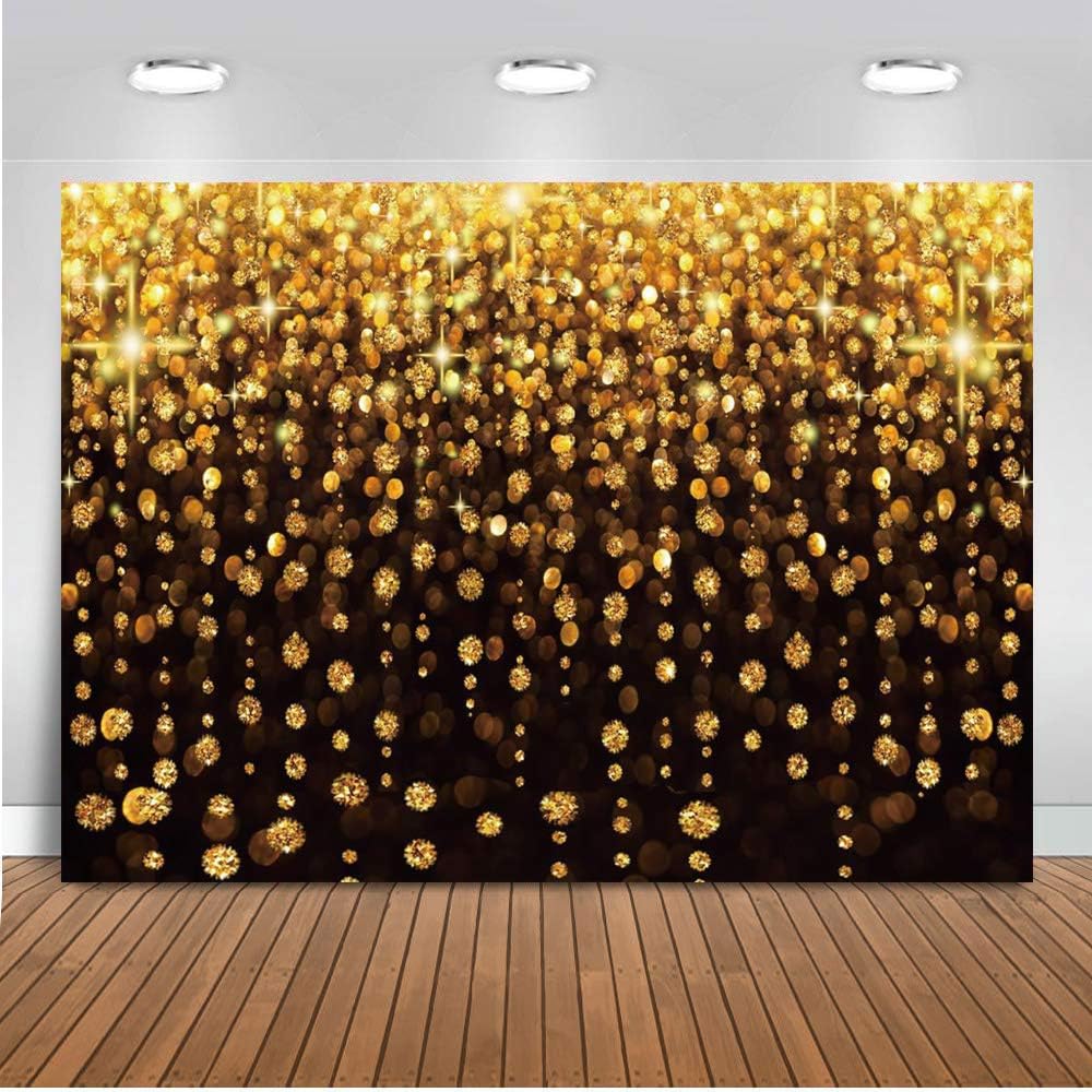 10x8ft Black and Gold Backdrop for Stunning Photography