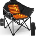 Heated Camping Chair Oversized Portable Heated Chair - Cozy Outdoor