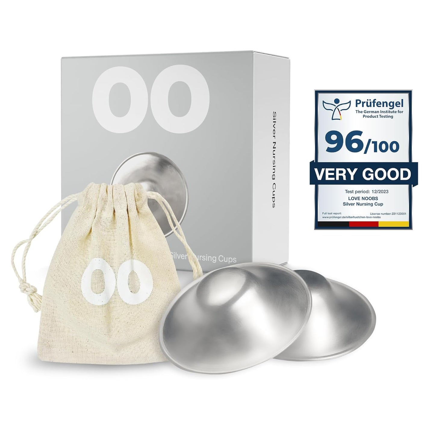 Silver Nursing Cups by LoveNoobs - Essential Breastfeeding Shields