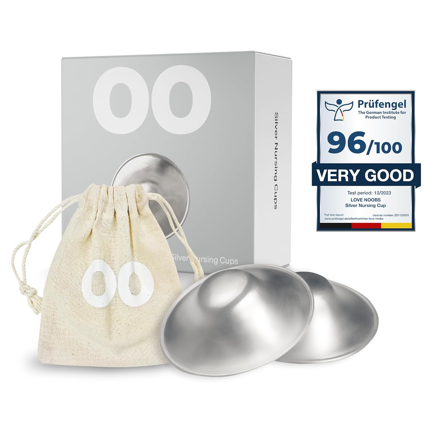 Silver Nursing Cups by LoveNoobs - Essential Breastfeeding Shields