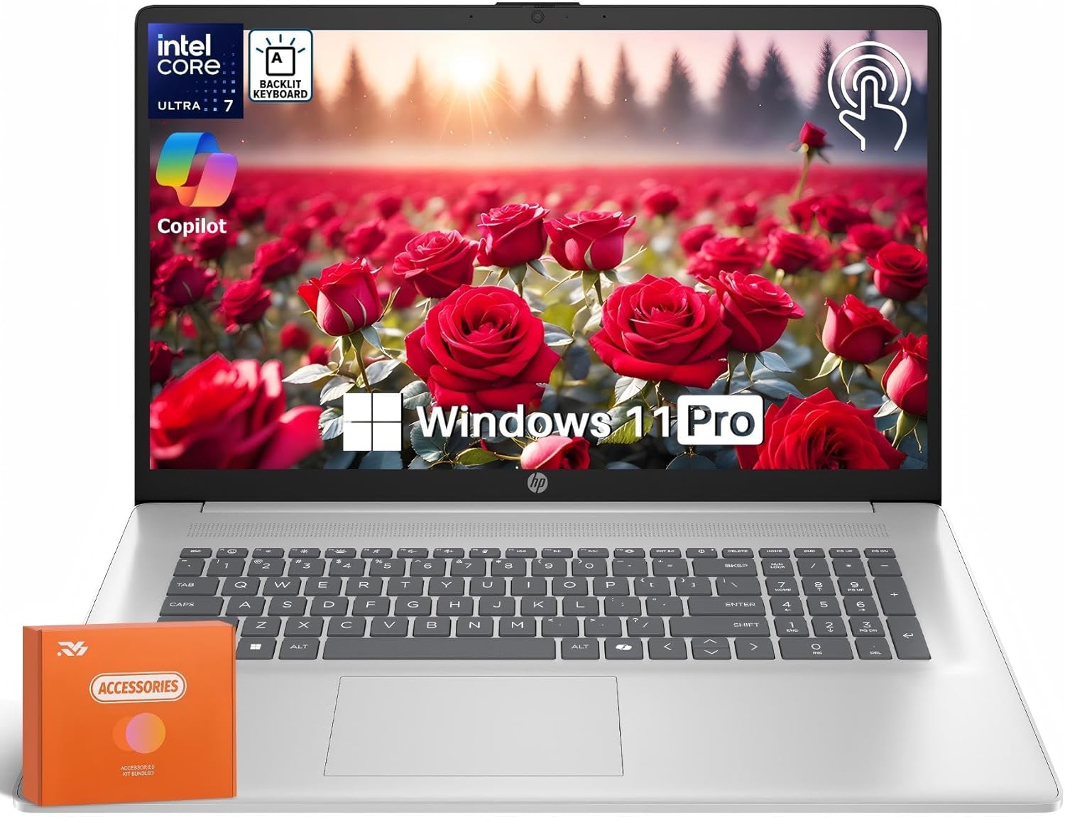 HP 17 inch Laptop with Touchscreen and Intel Ultra 7 Performance