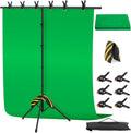 Green Screen Backdrop Kit 8x7.2ft - Portable Photo & Video Background