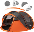 EchoSmile Instant Pop Up Camping Tent 4-Person - Quick Setup Shelter