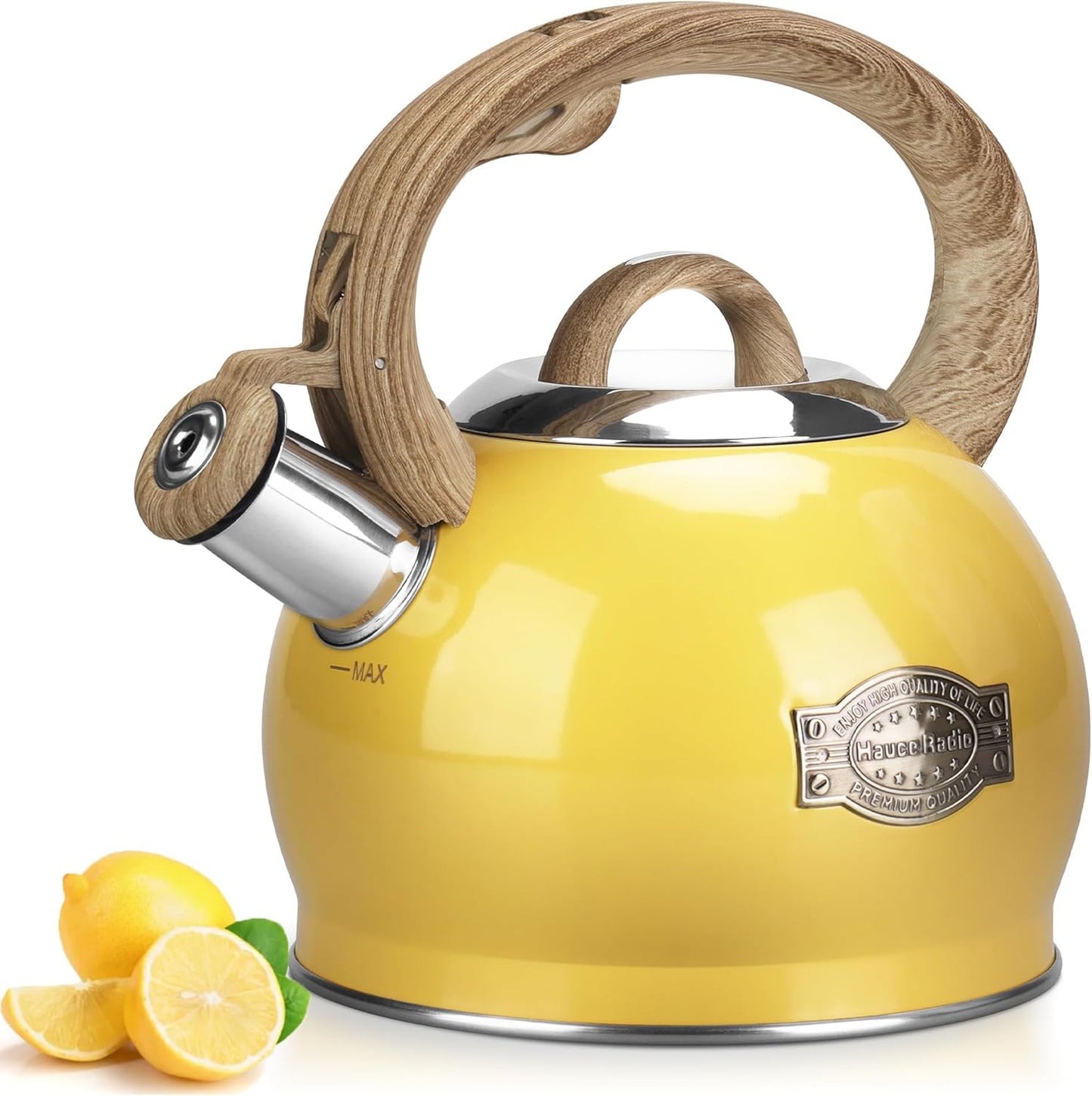 Stovetop Tea Kettle with Whistle - 2.1 Quart Capacity
