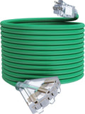 50Ft 12/3 Outdoor Extension Cord with 3-Outlets - Heavy Duty, Lighted
