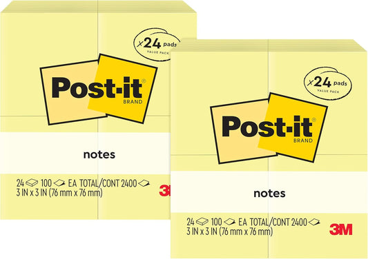 Post-it Notes 3x3 in Canary Yellow for Clean Reminders