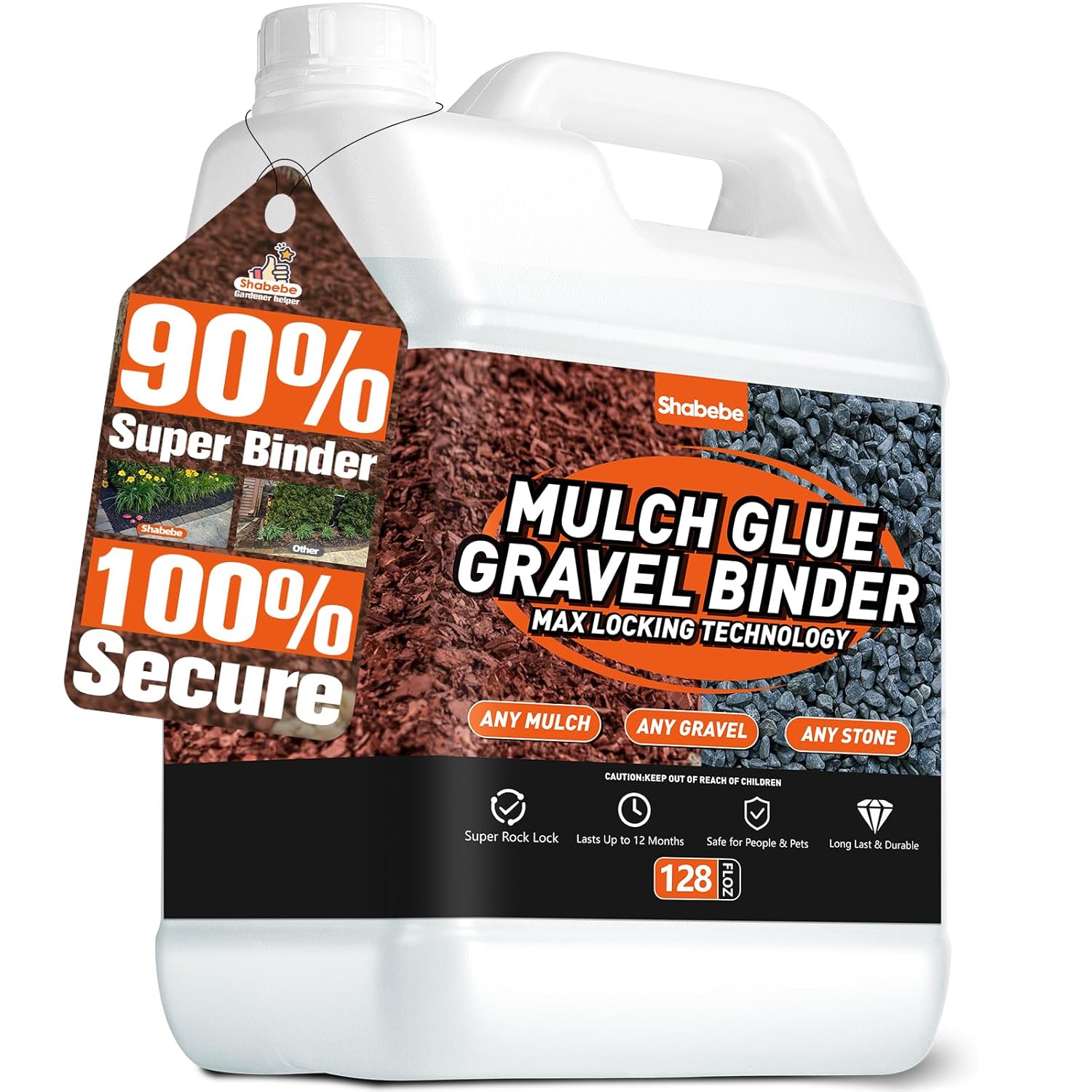 Mulch Glue for Landscaping - 1 Gallon Gravel Binder Solution