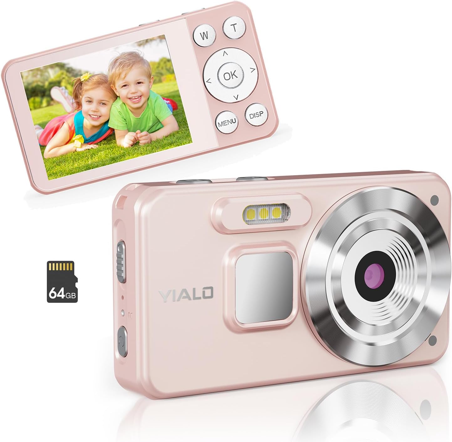 4K Digital Camera for Teens - 64GB SD Card Included!