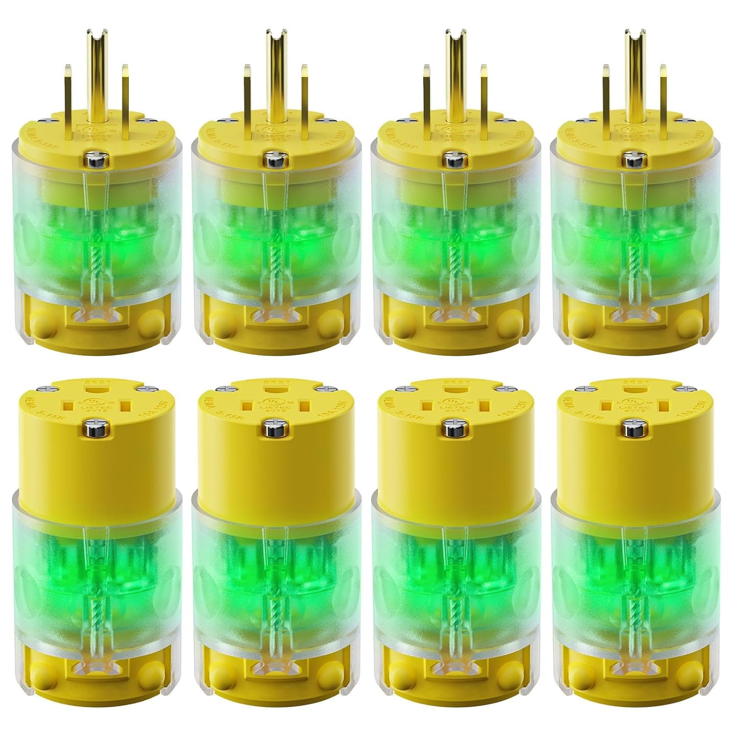 Lighted Extension Cord Replacement Ends for Safe Power Use