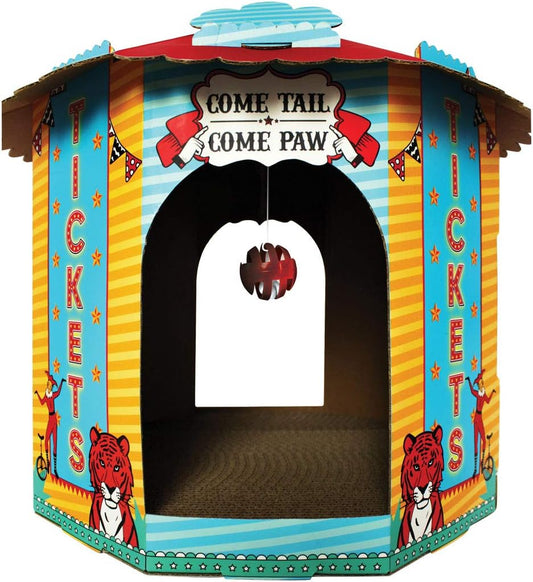 Circus Cat House with Scratcher & Catnip - American Cat Club