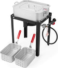 58,000 BTU Outdoor Fish Fryer by OuterMust for Perfect Frying