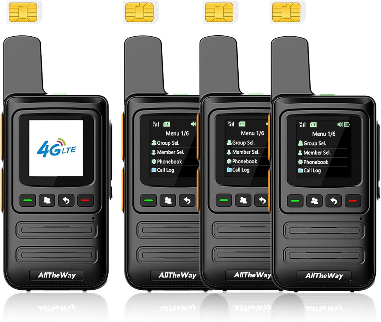 Unlimited Range 4G LTE Walkie Talkies for Family and Work