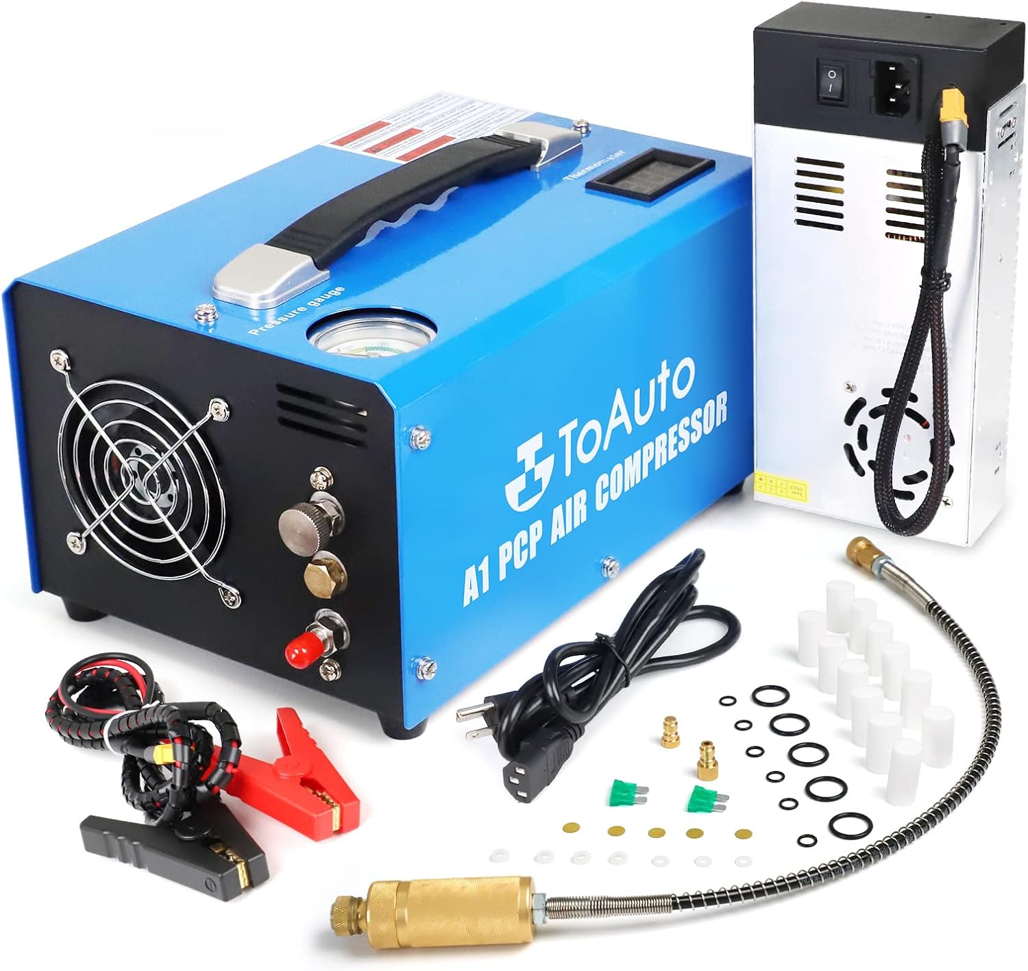 TOAUTO A1 4500Psi Air Compressor: Water/Oil-Free, One Button Start!