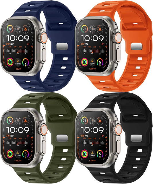 Waterproof Silicone Sport Bands for Apple Watch