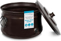 Water Hose Holder Large Distressed Bronze Pot - Holds 200ft