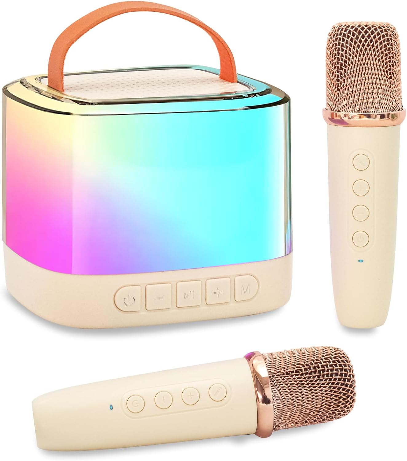 Portable Karaoke Machine with Wireless Microphone for Kids