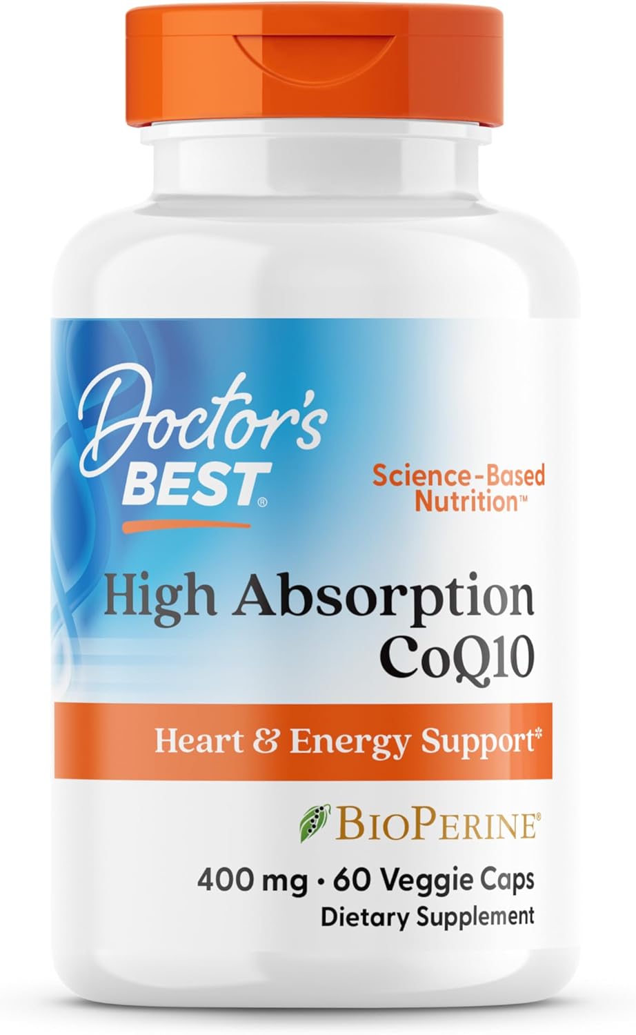 High Absorption CoQ10 for Heart and Energy Support in Veggie Caps