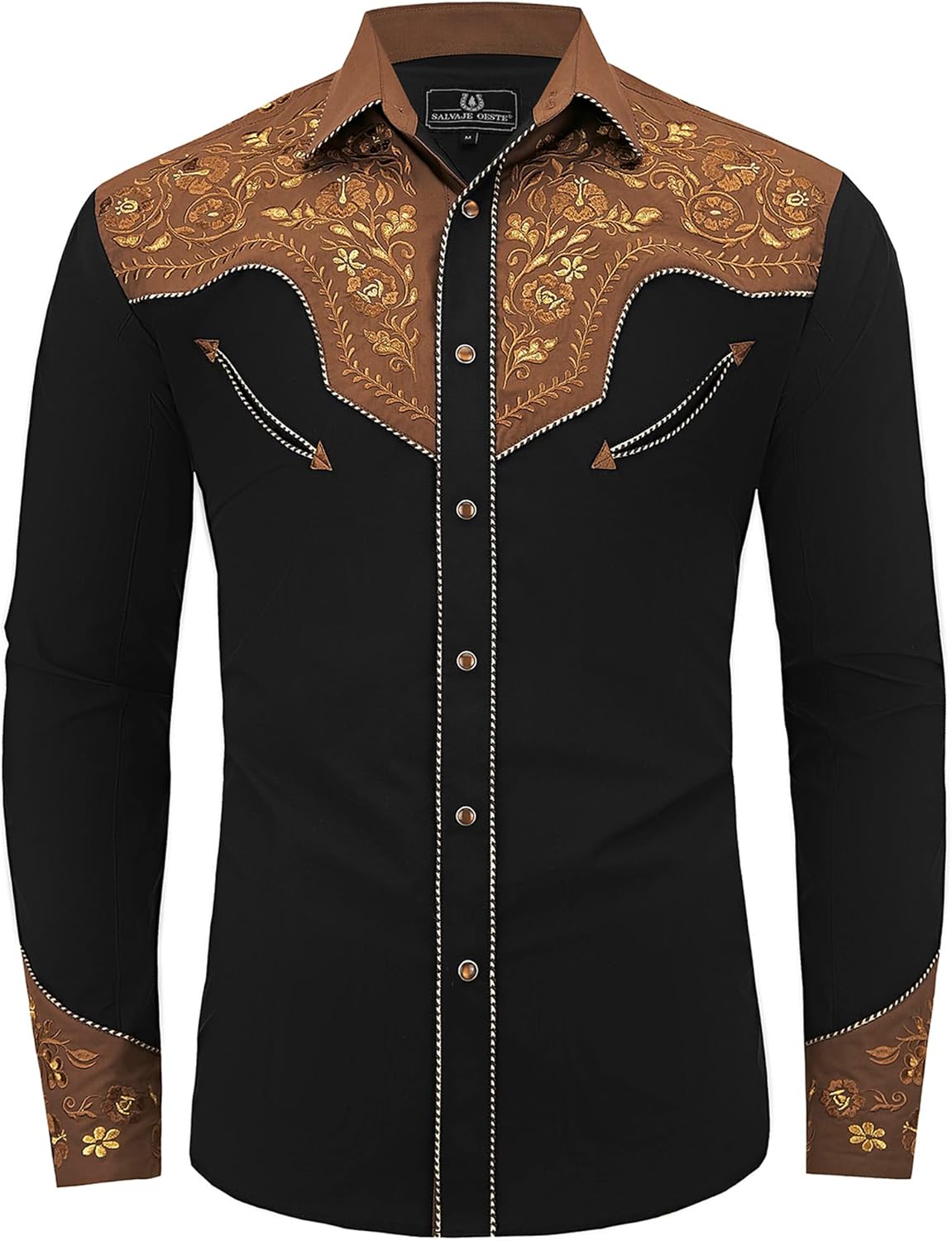 Stylish Western Embroidered Cowboy Shirts for Men by SALVAJE OESTE