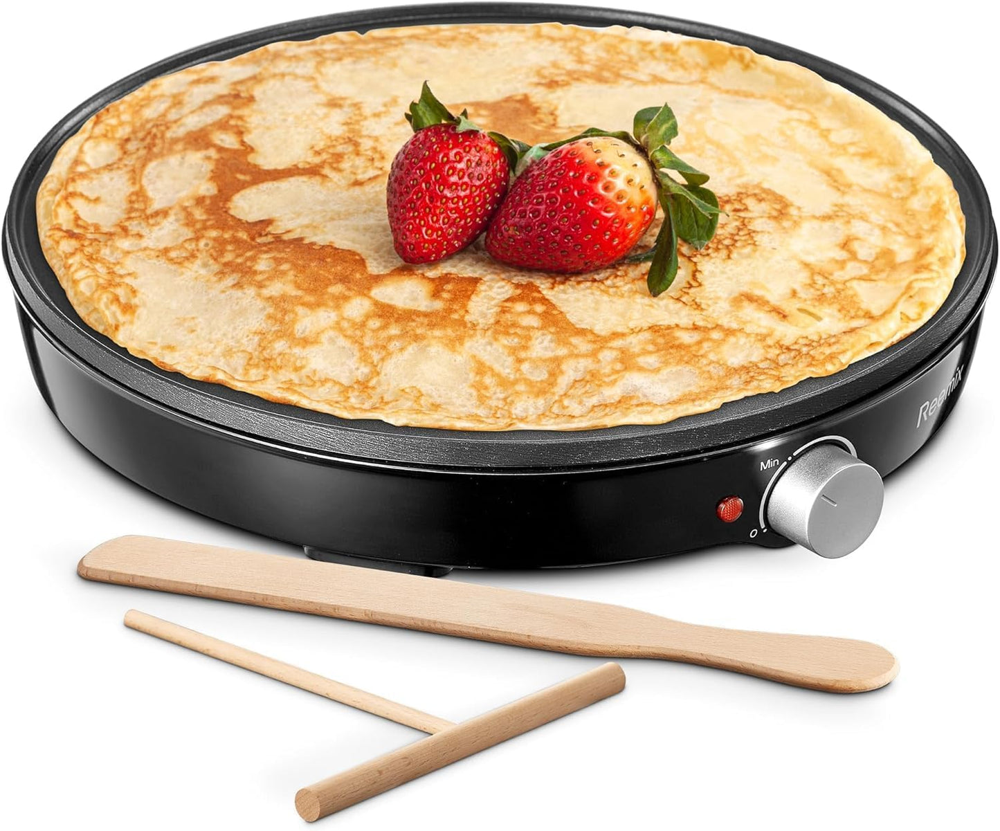 Reemix Crepe Maker: Precise Temp Control for Perfect Pancakes