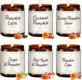 Pumpkin Soy Candle Set of 6 - Cozy Fall Scent Auelife