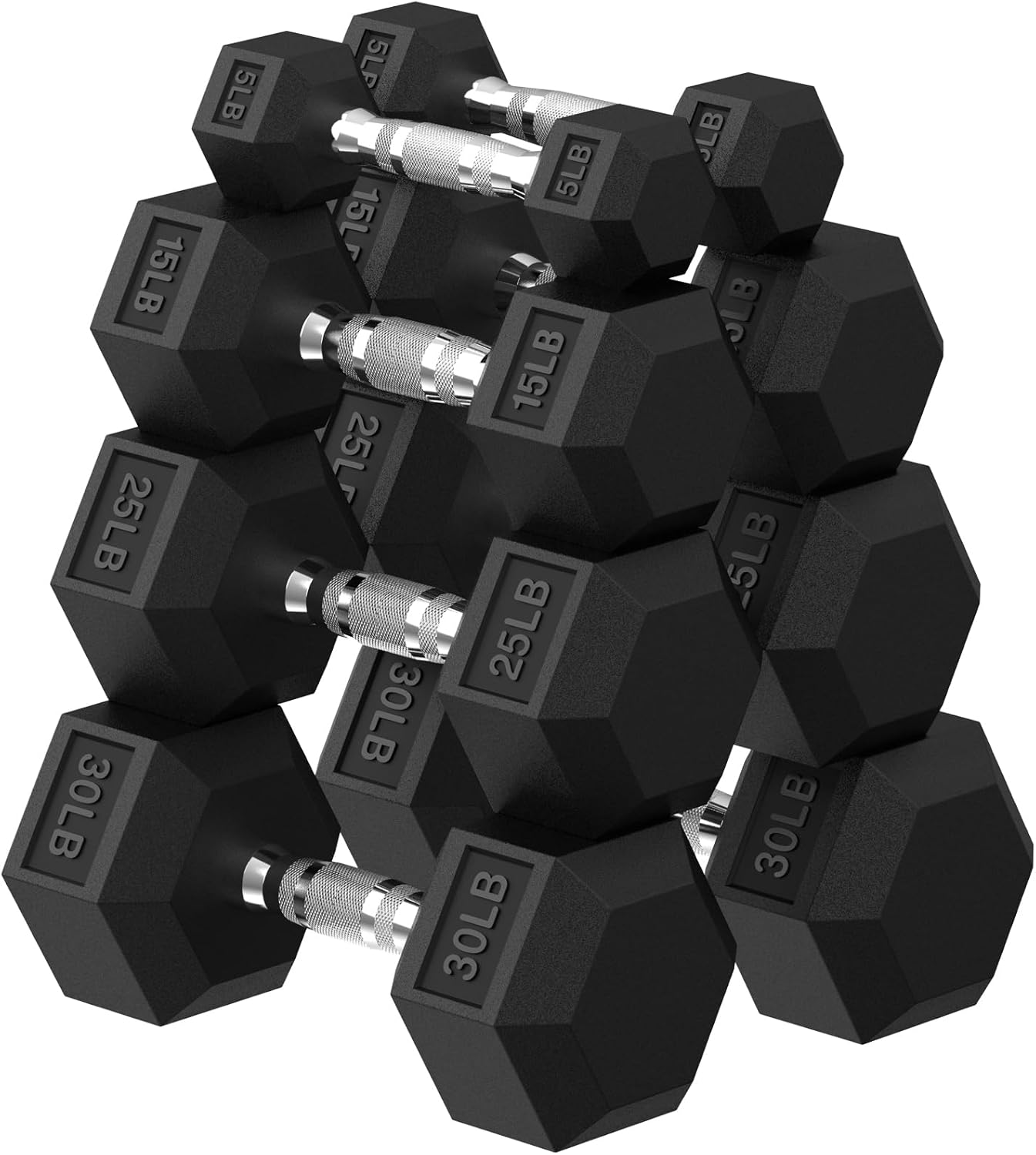 Hex Dumbbell Set for Strength Training - 2.5 to 400 lb Weights