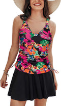Tankini Swimsuit Two Piece V Neck with Skirt - Tummy Control Kate