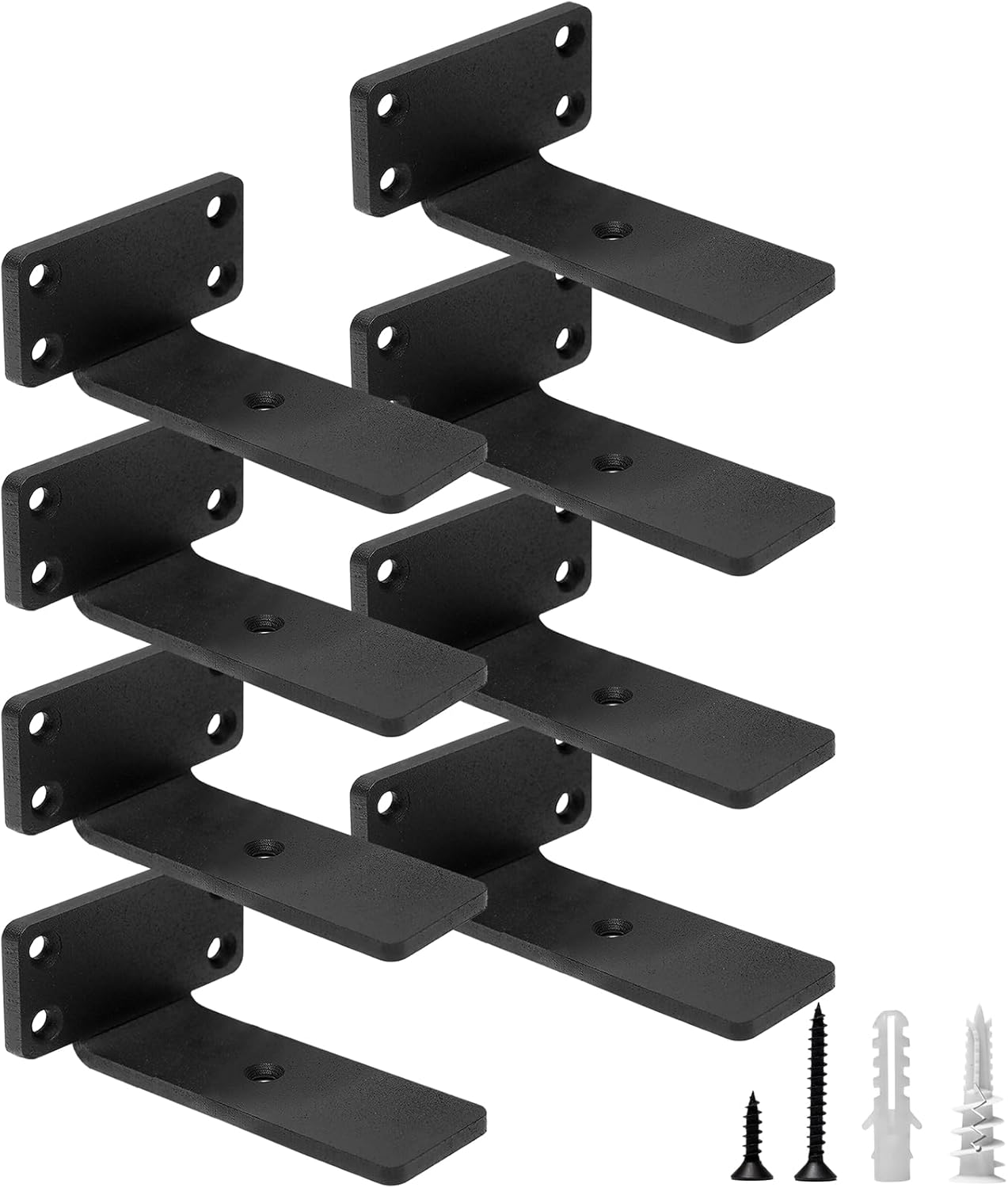 HITOMEN Heavy Duty Floating Shelf Brackets for Stylish Storage
