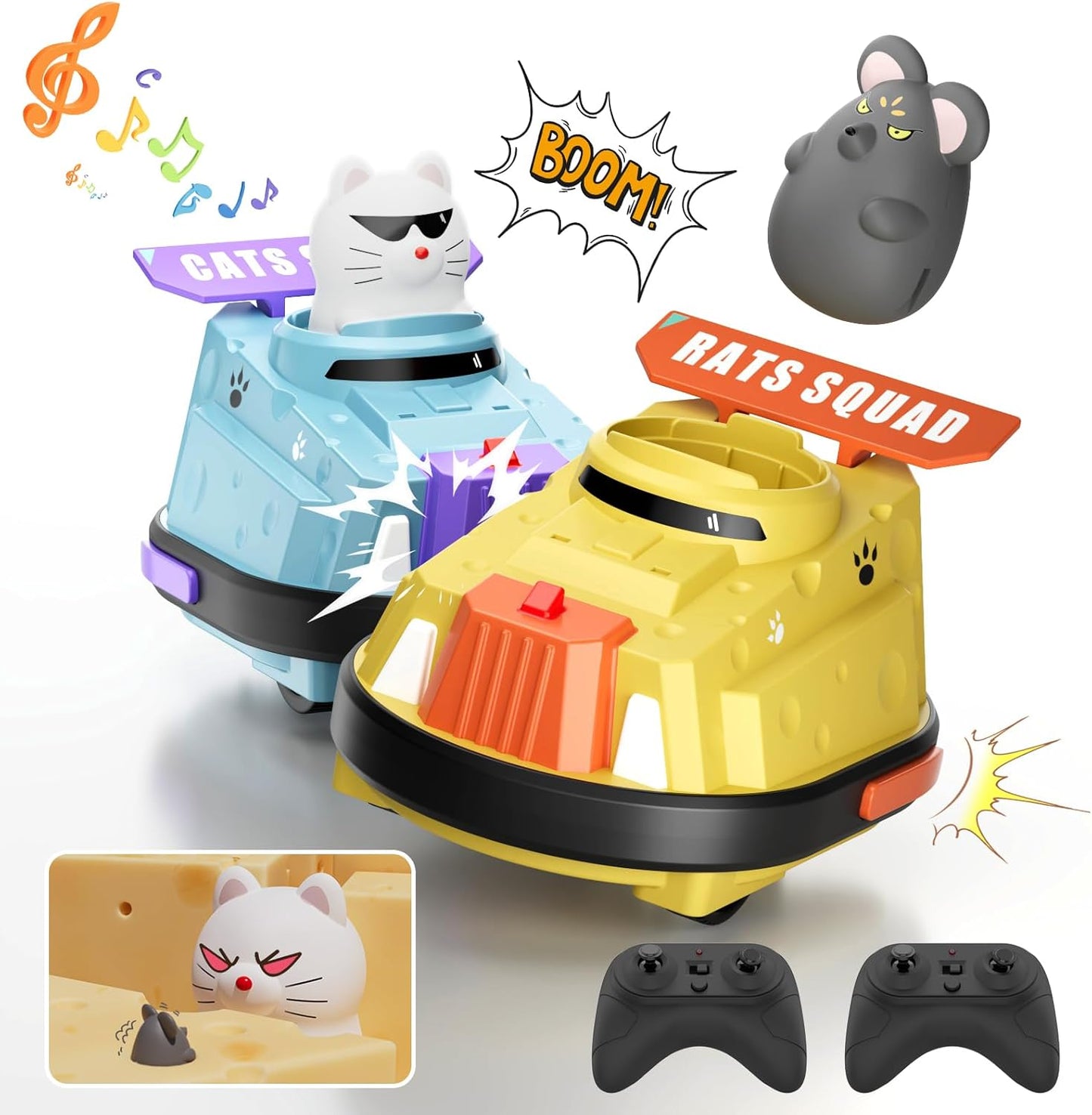 RC Ejecting Bumper Car Duo - Exciting Fun for Kids!