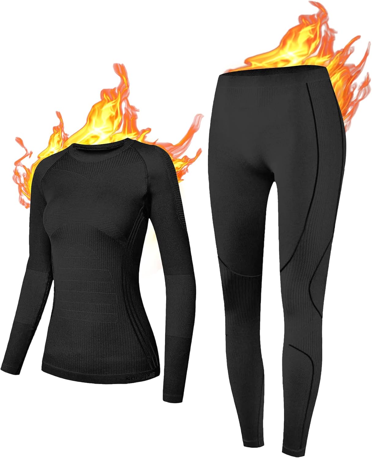 NOOYME Thermal Underwear for Women - Long Johns for Cold Weather