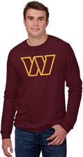 FOCO NFL Team Primary Logo Long Sleeve T-Shirt - Comfortable Game Tee