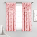 Riley Window Curtain Panel - Light Filtering Bow Detail Pink 54 in x