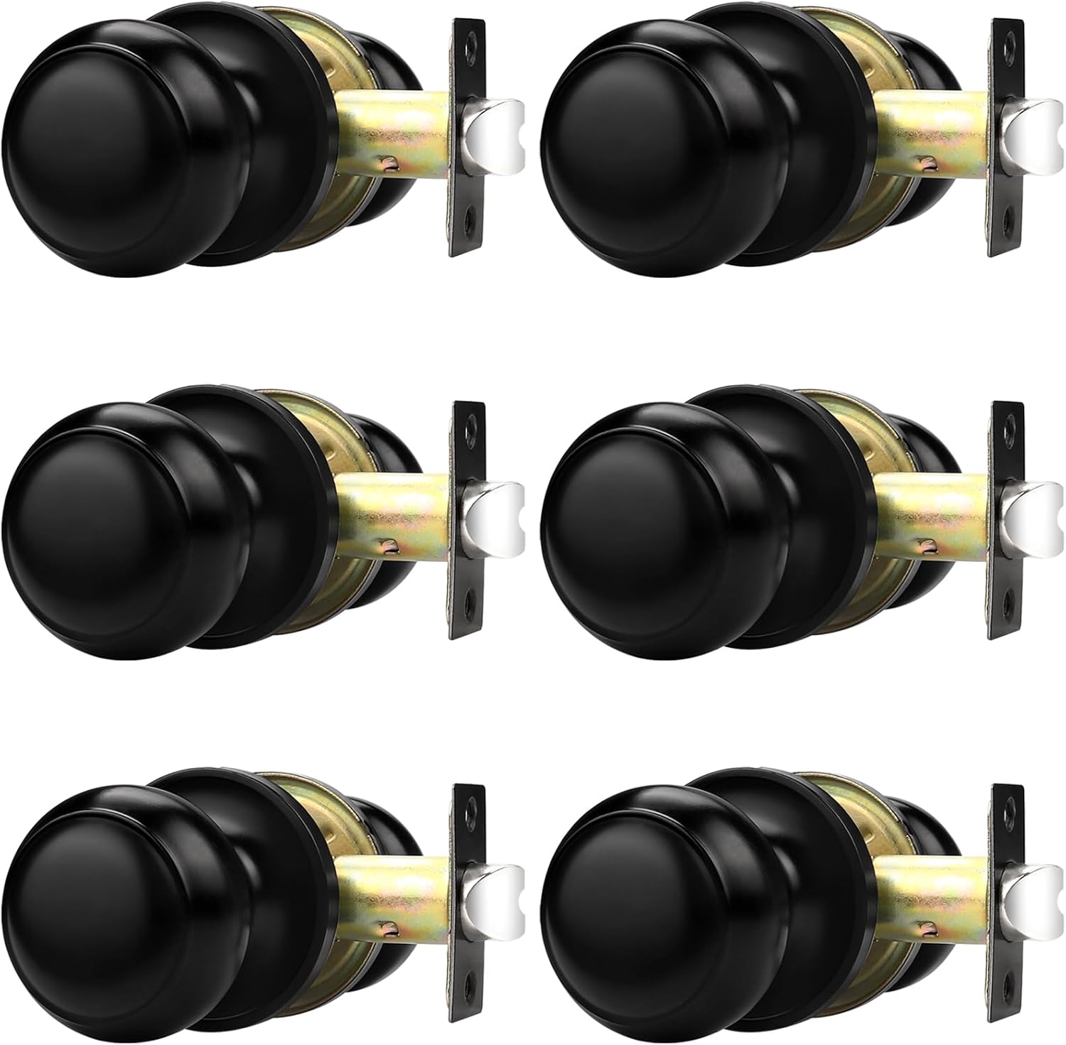 Probrico Interior Door Knob Set for Hallway and Closet Use