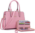 Qiyuer Satchel Purses For Women Top Handle Bag Purse And Wallet Set