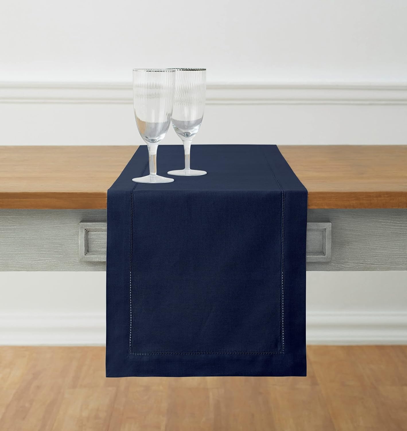 Navy Blue Table Runner 14 x 144 Inch for Holiday Decor