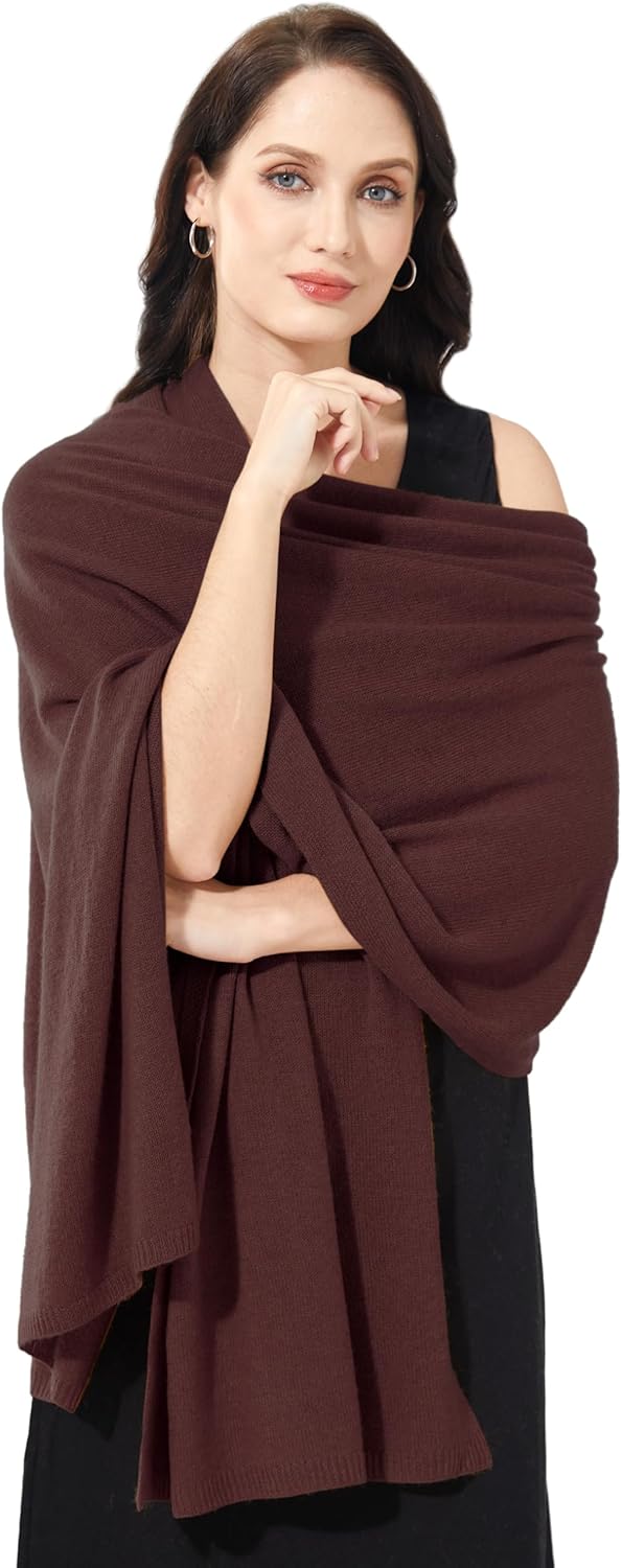 Soft Cashmere Blend Wrap Chic Scarf Stole for Women Travel