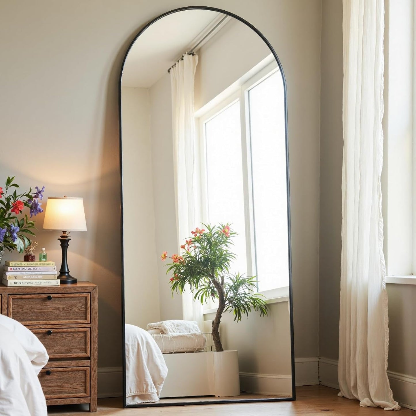 Arched Full Length Mirror for Bedroom and Living Room Decor